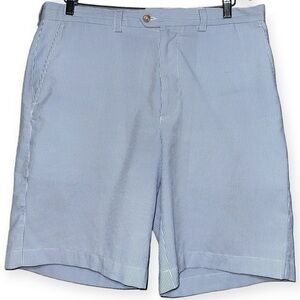 Eritage by Steve Pena Men’s Size 36 Blue White Striped Seersucker Shorts